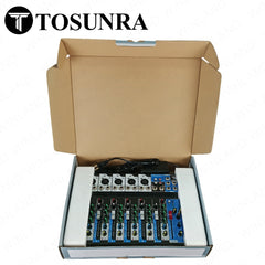 Tosunra by Winland 7-CH Mixer w/ 5 Mic/Line XLR, 1 Stereo (6.35mm + RCA), 1 MP3/USB/BT TOS-DM705