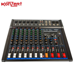 Konzert by Winland KM-80+ Konzert 8 Channel Professional Mixer with BT,USB&99 DSP Effects-Subwoofer