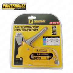 Powerhouse by Winland 3-in-1 Adjustable Force Staple Gun Heavy Duty PH-AFSG-31