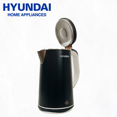 Hyundai by Winland 1.8L Electric Kettle Stainless Steel Inside Pot 1500W - Black (HEK-180/1808)