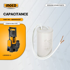 INGCO SB00004297 Capacitance For SPD10001-5 1.5Hp Submersible Sewage Water Pump ING-SP