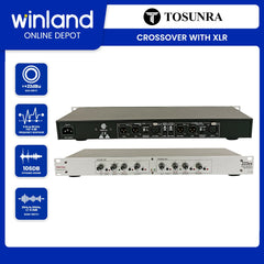 Tosunra by Winland 223XS Stereo 2 Way/Mono 3-way Crossover with XLR (Pin 2 Hot) Connectors TOS-223XS