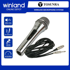 Tosunra by Winland Supercardioid Wired Metal Handle 3-Pin Professional Dynamic Microphone TOS-SN-909