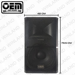OEM Pro Audio by Winland 15" Passive Speaker 1600W - RX715A