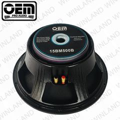 OEM Pro Audio by Winland 15" Instrumental Speaker 800W - 15BM500B
