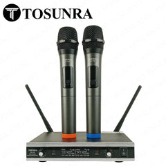 Tosunra by Winland Dual Channel High-Quality Wireless Vocal Wireless Microphone System TOS-DH-744