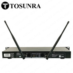 Tosunra by Winland Dual Channel High-Quality Professional UHF Wireless Microphone System TOS-VM888