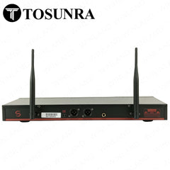 Tosunra by Winland 2-Channel High-Performance Professional UHF Wireless Microphone System TOS-KMC8