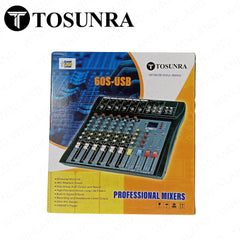 Tosunra by Winland 6-CH Professional Audio Mixer with XLR, MP3, USB & Digital Effects TOS-CT60S-USB