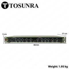 Tosunra by Winland 234XL Stereo 2/3 Way/ Mono 4-way Crossover with XLR Input Connectors TOS-234XL