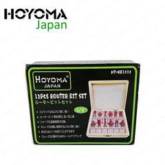 Hoyoma Japan by Winland 12PCS/Set Trimmer Router Bit Set 1/2-inches HT-RB1212