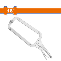 Wadfow by Winland 18-Inches Carbon Steel C-Clamp Plier Vise Locking Pliers Vice Grip WLP4218 WAD-HT
