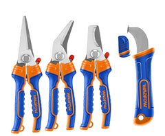 Wadfow by Winland Stainless Steel Electrician's Scissors and Stripping Knife Set WSX8644 WAD-HT