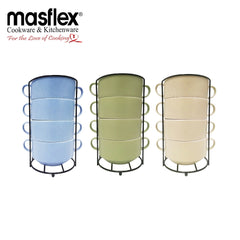 Masflex By Winland 4pcs Stackable Bowl with Rack-CS