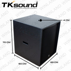 TK Sound by Winland Professional Audio Speaker – Single 18" Passive Subwoofer 1400W - TSW-118S