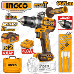 Ingco by Winland P20S 20V Cordless Impact Drill 96Nm Lithium-Ion - CIDLI209686 ING-CT