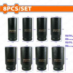 Wadfow by Winland Set of 8-Pieces 3/4inches Dr. Deep Impact Socket Set WMS4D09 WAD-HT