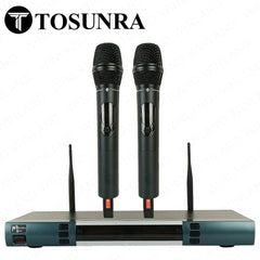 Tosunra by Winland 2-Channel High-Performance Professional UHF Wireless Microphone System TOS-KMC8