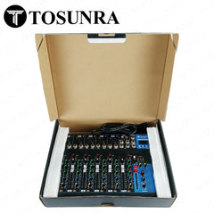 Tosunra by Winland 7-CH Professional Audio Mixer Stereo Live w/ BT, USB & Digital Effects TOS-F7-BT