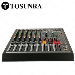 Tosunra by Winland 6-CH Professional Audio Mixer with BT, USB, MP3 Player & Digital Effects TOS-BL-6