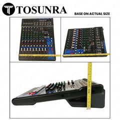 Tosunra by Winland 12-CH Mixing Console Mixer w/ 6 Mic/12 Line Inputs 4 mono+4 stereo TOS-MG12XU-USB