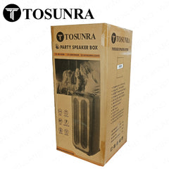 Tosunra by Winland 8-Inch Portable Trolley Party Speaker Box 80W w/ Bluetooth, MP3 Player TOS-SA-28M