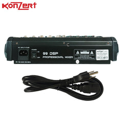 Konzert by Winland KM-60+ 6 Channel Professional Mixer with BT, USB & 99 DSP Effects-Subwoofer