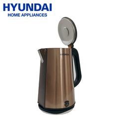 Hyundai by Winland 1.8L Electric Kettle Stainless Steel Inside Pot 1500W - Gold (HEK-180/1808)