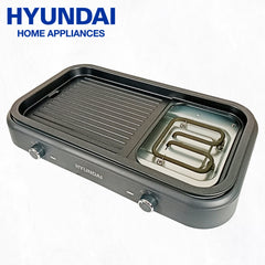 Hyundai Appliances by Winland Hot Pot and Grill with Adjustable Heat Control 1700W (Grey)