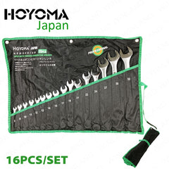Hoyoma Japan by Winland 16PCS/Set (8-32mm) Professional Matte Finished Combination Wrench HT-RPCW16S