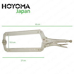 Hoyoma Japan by Winland 18-Inches Carbon Steel C-Clamp Plier Vise Locking Pliers Vice Grip TF-5542
