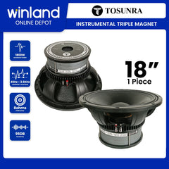 Tosunra by Winland 18in High Performance Audio Instrumental Triple Magnet Speaker 8Ω TOS-MH-L-18253