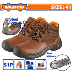 Wadfow by Winland Safety Boots, S1P Class, Leather Use for Work Protection Steel Toe & Midsole