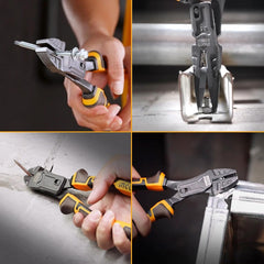 Ingco by Winland 3PCS/Set Compound Action Pliers with TPR 3-Color Handle HKCPS5831 ING-HT