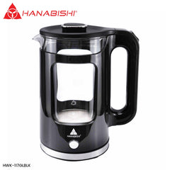 Hanabishi by Winland 1.7L Electric Water Kettle Double Wall Heatproof Inner Glass 2000W - HWK-117GL