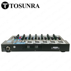 Tosunra by Winland 7-CH Mixer w/ 5 Mic/Line XLR, 1 Stereo (6.35mm + RCA), 1 MP3/USB/BT TOS-DM705