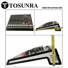 Tosunra by Winland 8-CH Professional Audio Mixer with BT, USB, MP3 Player & Digital Effects TOS-BL-8