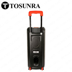 Tosunra by Winland 8-Inch Portable Trolley Party Speaker Box 80W w/ Bluetooth, MP3 Player TOS-SA-28M