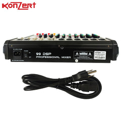 Konzert by Winland KM-80+ Konzert 8 Channel Professional Mixer with BT,USB&99 DSP Effects-Subwoofer