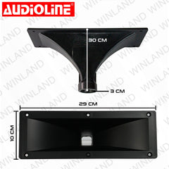 Audioline by Winland Rectangular Plastic Horn flare (Horn Speaker)-LH337A