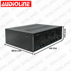 Audioline by Winland Integrated Stereo Amplifier 80W + 80W RMS - AV-502A