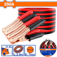 Wadfow Booster Cable for Automotive Battery Jumper (WHT)