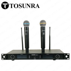 Tosunra by Winland Dual Channel High-Quality Professional Wireless VHF Microphone System TOS-MLX-2