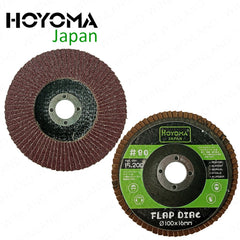 Hoyoma Japan by Winland Flap Sanding Disc Sand Disc for Angle Grinder Paint Removal, Metal Surface