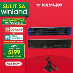 Kevler Professional by Winland Dual 31-Band Graphic Equalizer with Front Panel bypass Switch 231SUB