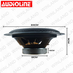 Audioline by Winland 8 Inches Professional Subwoofer Speaker 150-200W/8 Ohms USG-8W