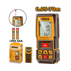 Ingco by Winland 2PCS Combo Kit Laser Distance Detector with Steel Measuring Tape HLDD241201 ING-PT