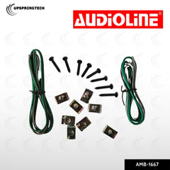 Audioline AMB-1667 6″ Car Speaker Coaxial 800W 4Ω High-Power Auto Audio Pair
