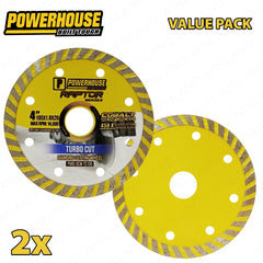 Powerhouse by Winland Value Pack Raptor Series Diamond Cutting Wheel Continuous, Turbo & Ultra Thin