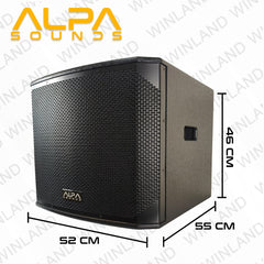 Alpa by Winland 15 Inch Passive Sub-Speaker 2000W-ELX200-15SP